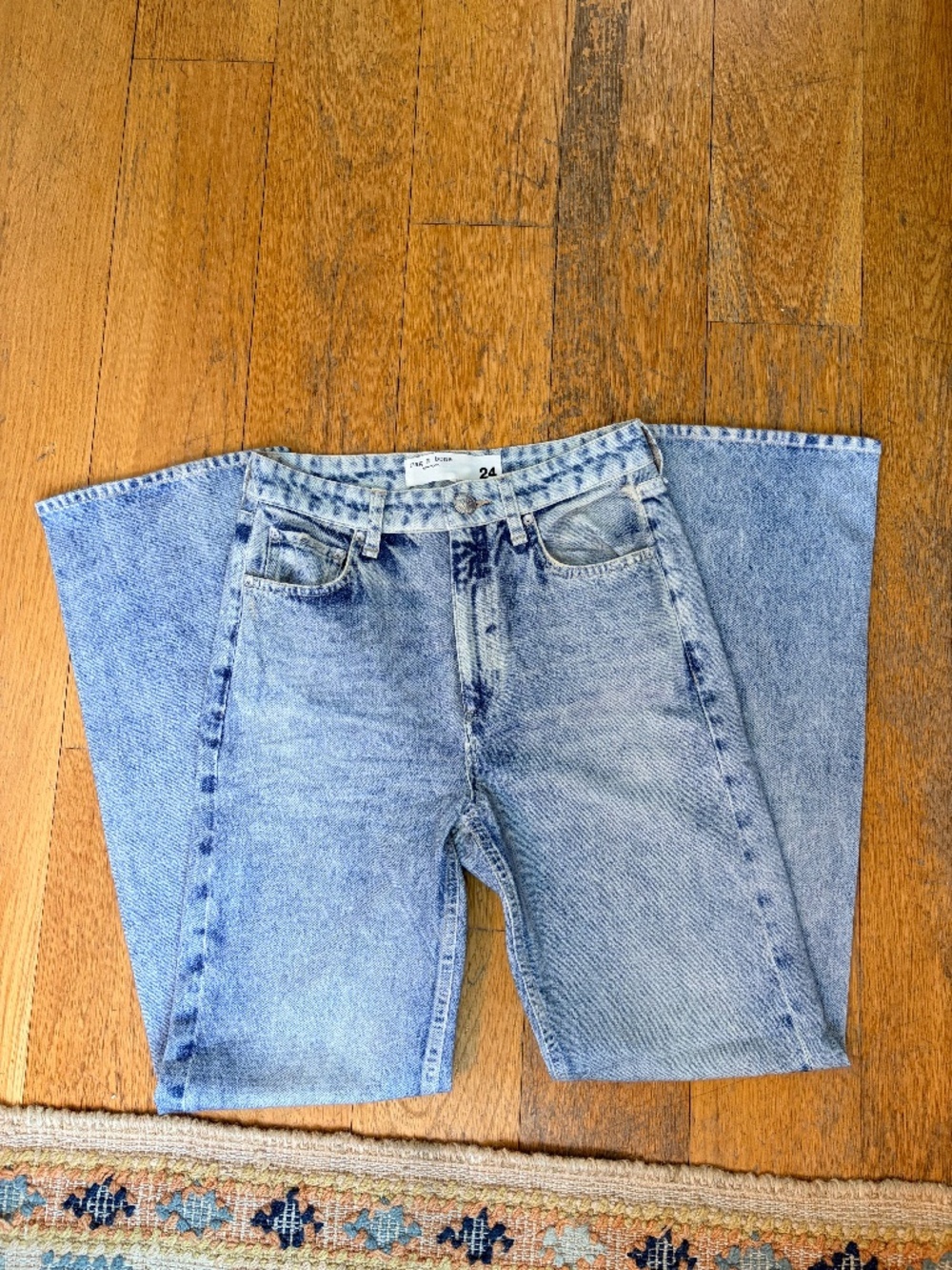 rag & bone Miramar Straight Sweatpants Jeans Riverly Size 24 - Picture 5 of 5